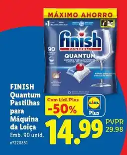 Lidl Finish Quantum Pastilhas para Máquina da Loiça promoção