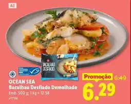 Lidl OCEAN SEA Bacalhau Desfiado Demolhado promoção