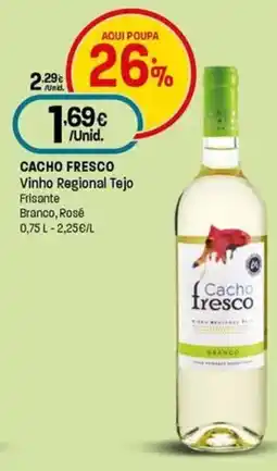 Intermarché Cacho fresco Vinho Regional Tejo promoção