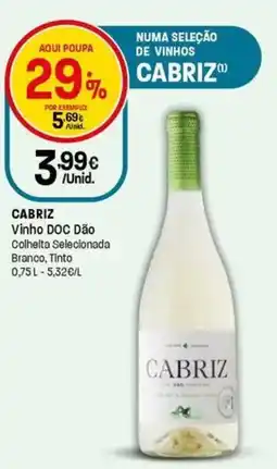 Intermarché Cabriz Vinho DOC Dão Colheita Selecionada promoção