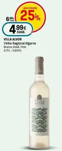 Intermarché Villa alvor Vinho Regional Algarve Branco, Rose, Tinto promoção