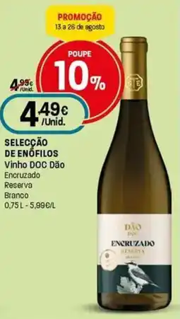 Intermarché Selecção de enofilos Vinho DOC Dão promoção