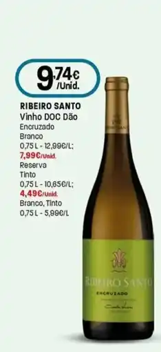 Intermarché Ribeiro santo Vinho DOC Dão Encruzado Branco promoção