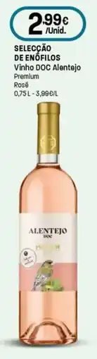 Intermarché SELECÇÃO DE ENOFILOS Vinho DOC Alentejo Premium Rosé promoção