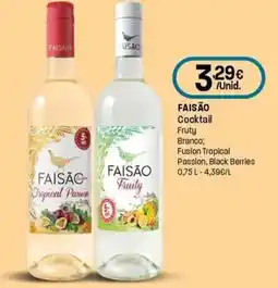 Intermarché FAISÃO Cocktail Fruty Branco; Fusion Tropical Passion, Black Berries promoção