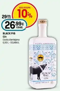 Intermarché Black Pig Gin Costa Alentejana promoção