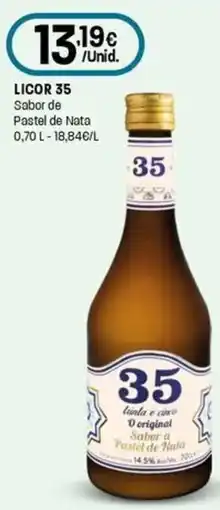 Intermarché Licor 35 Sabor de Pastel de Nata promoção