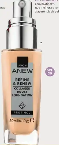 Avon Anew refine & renew impulso de colagénio base de maquilhagem promoção
