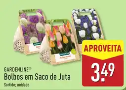 ALDI Gardenline bolbos em saco de juta promoção