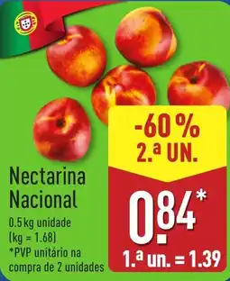 ALDI Nectarina Nacional promoção