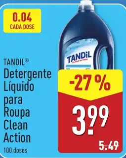 ALDI Tandil Detergente Líquido para Roupa Clean Action promoção