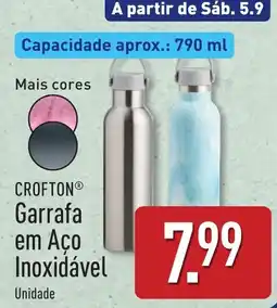 ALDI Garrafa em Aço Inoxidável promoção