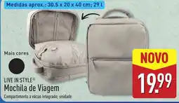 ALDI Live in style mochila de viagem promoção