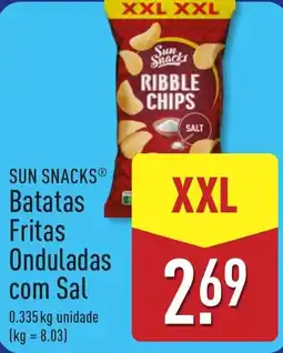 ALDI Sun Snacks Batatas Fritas Onduladas com Sal promoção