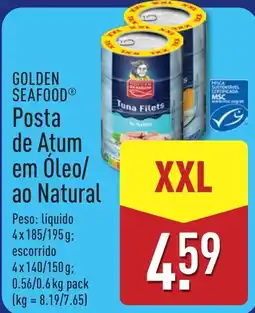 ALDI Golden Seafood posta de atum em óleo/ao natural promoção