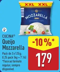 ALDI Cucina queijo mozzarella promoção