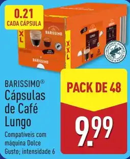 ALDI Barissimo cápsulas de café lungo promoção