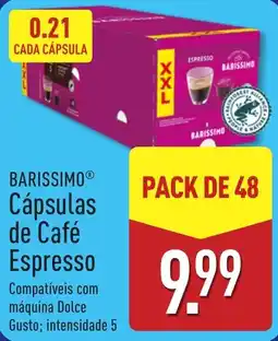 ALDI Barissimo cápsulas de café espresso promoção