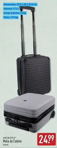 ALDI Mala de Cabine promoção