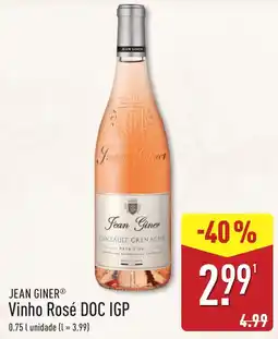 ALDI Jean Giner Vinho Rosé DOC IGP promoção