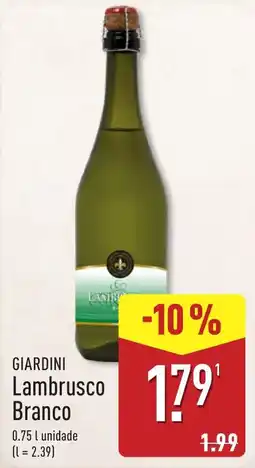 ALDI Giardini Lambrusco Branco promoção
