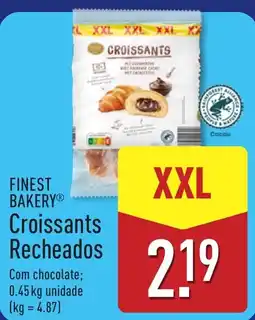ALDI finest bakery croissants recheados promoção