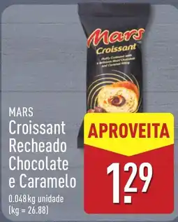 ALDI mars croissant recheado chocolate e caramelo promoção