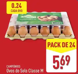 ALDI Campónios Ovos do Solo Classe M promoção