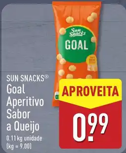 ALDI Sun Snacks Goal Aperitivo Sabor a Queijo promoção
