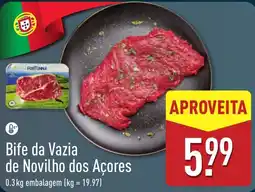 ALDI Bife da Vazia de Novilho dos Açores promoção
