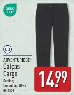 ALDI adventuridge calças cargo promoção