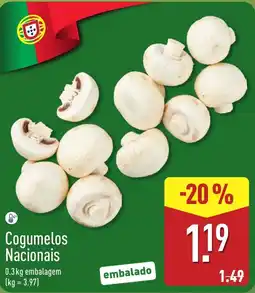 ALDI Cogumelos Nacionais promoção