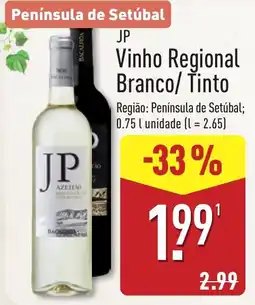 ALDI jp vinho regional branco/tinto promoção