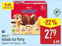 ALDI Mucci Gelado Ice Party promoção
