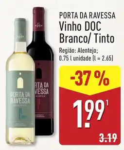 ALDI Porta da ravessa vinho doc branco/tinto promoção