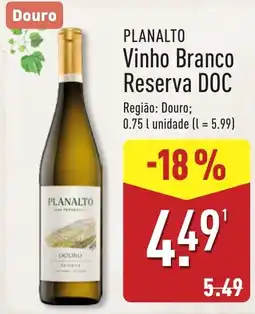 ALDI Planalto Vinho Branco Reserva DOC promoção