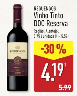 ALDI Reguengos Vinho Tinto DOC Reserva promoção
