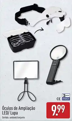 ALDI Óculos de Ampliação LED/ Lupa promoção