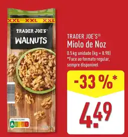 ALDI Trader Joe's miolo de noz promoção