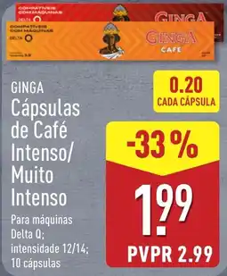 ALDI Ginga cápsulas de café intenso/muito intenso promoção