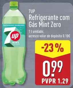 ALDI 7up refrigerante com gás mint zero promoção
