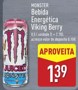 ALDI Monster bebida energética viking berry promoção