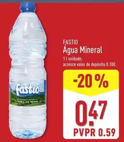 ALDI Fastio Água Mineral promoção