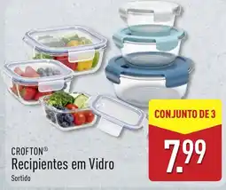ALDI Crofton recipientes em vidro sortido promoção