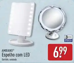 ALDI Ambiano espelho com led promoção