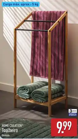 ALDI Home creation toalheiro promoção
