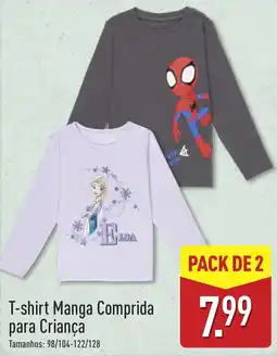 ALDI T-shirt Manga Comprida para Criança promoção