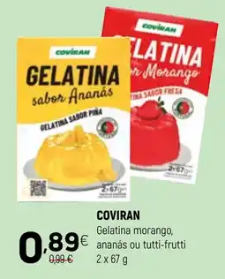 Coviran Coviran gelatina morango, ananás ou tutti-frutti promoção