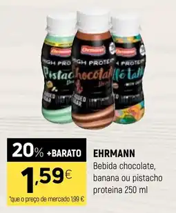 Coviran ehrmann bebida chocolate banana ou pistacho promoção