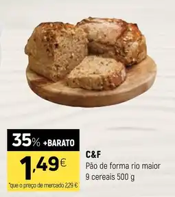 Coviran Pão de forma rio maior 9 cereais promoção